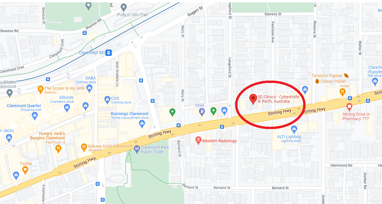 5D Clinics map